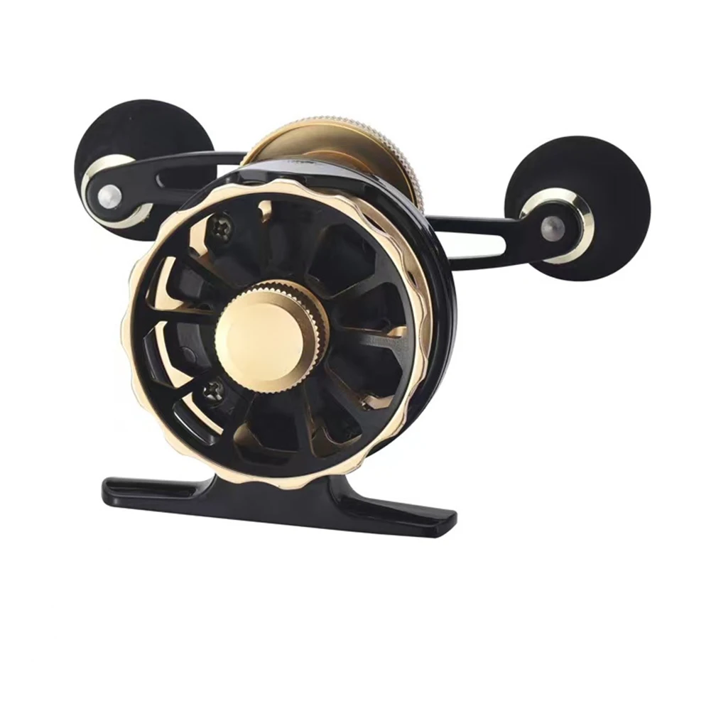 Sleekly Designed Ice Fishing Reel Featuring Brass Sound Pick to Enhance Your Overall Angling Experience on the Water