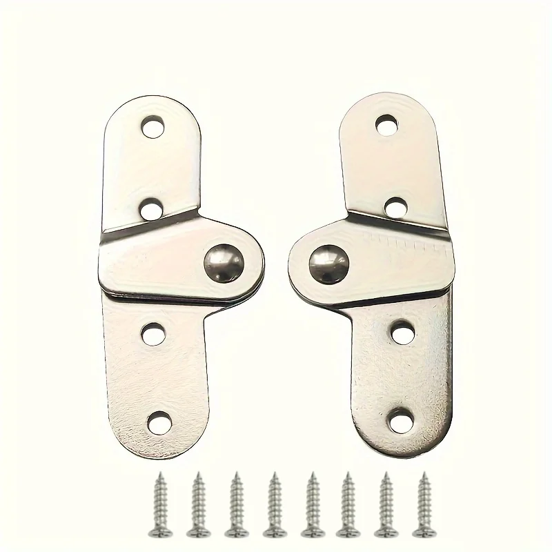 2PCS Ladder Folding Hinges Rotatable Support Bracket Metal Hinge Invisible Heavy Duty Table Fixed Hinge Furniture Hardware