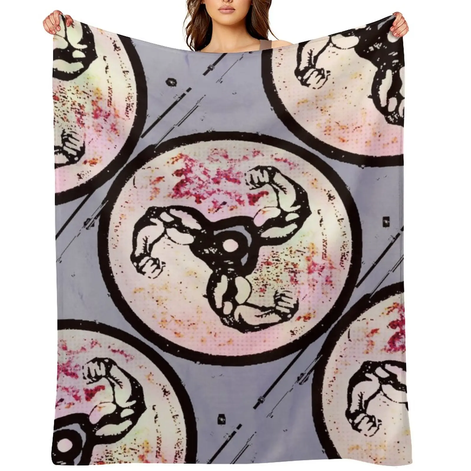 

Big Bicep Booms Banger Throw Blanket Thin Sofa Soft Beds Polar Blankets