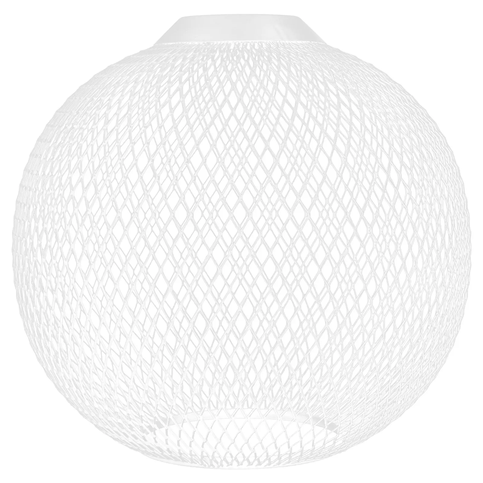 

Spherical Lampshade 180mm White Globe Shape Light Cover Bulb Cage Guard Iron Wire Mesh Metal Lamp Shade Pendant Suitable Home