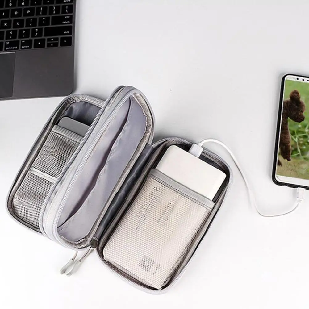 Travel Cable Bag Portable Digital Storage Pouch Charger Accessory Data Bag Storage USB Electronic Cable Waterproof Bag Orga J2J4