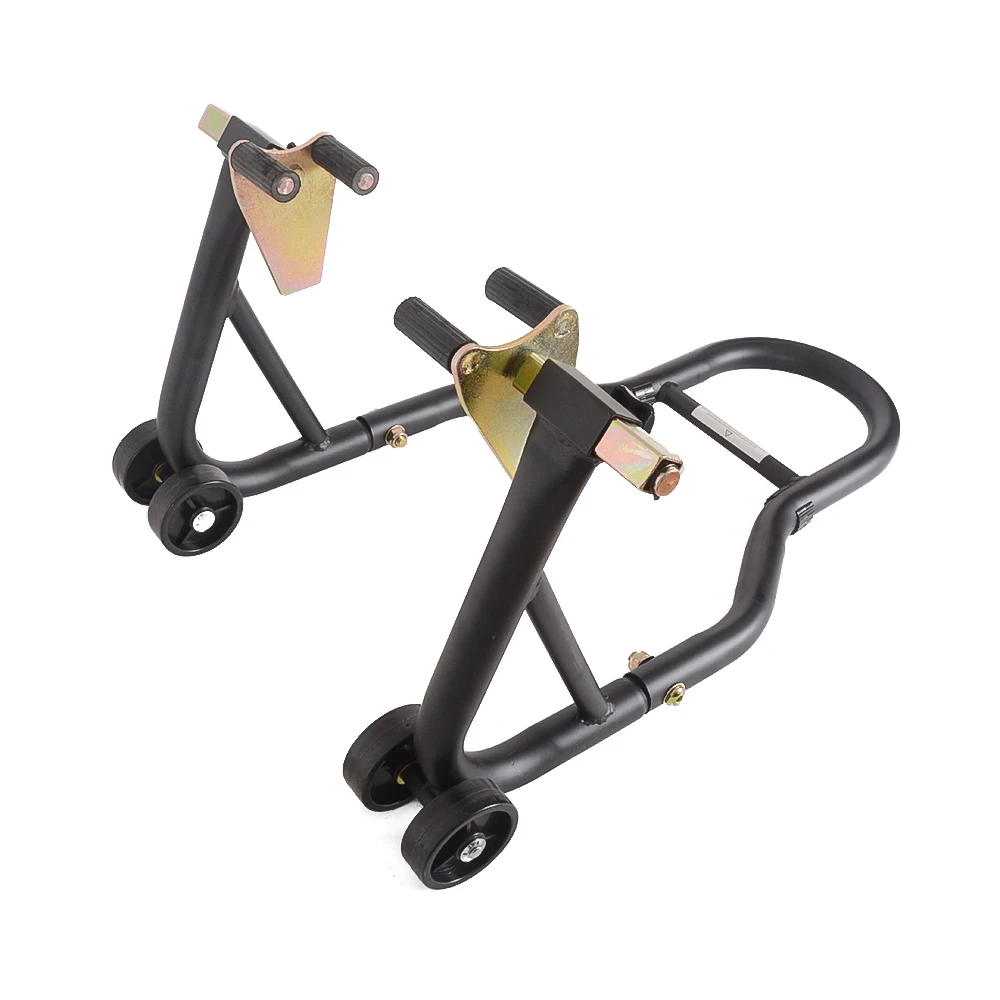 Motorcycle Paddock Stand Front Motorbike Wheel Lift Adaptors Hook Garage