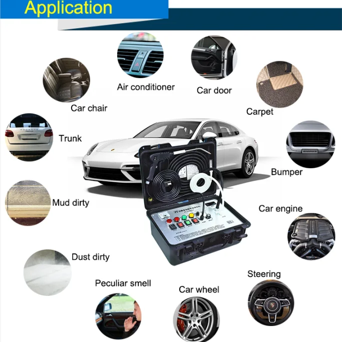 Eliminate Bacteria Vehicles Motor Engine Carpet Automatic Steam Cleaner With Ozone Auto Car Wash Machine Price
