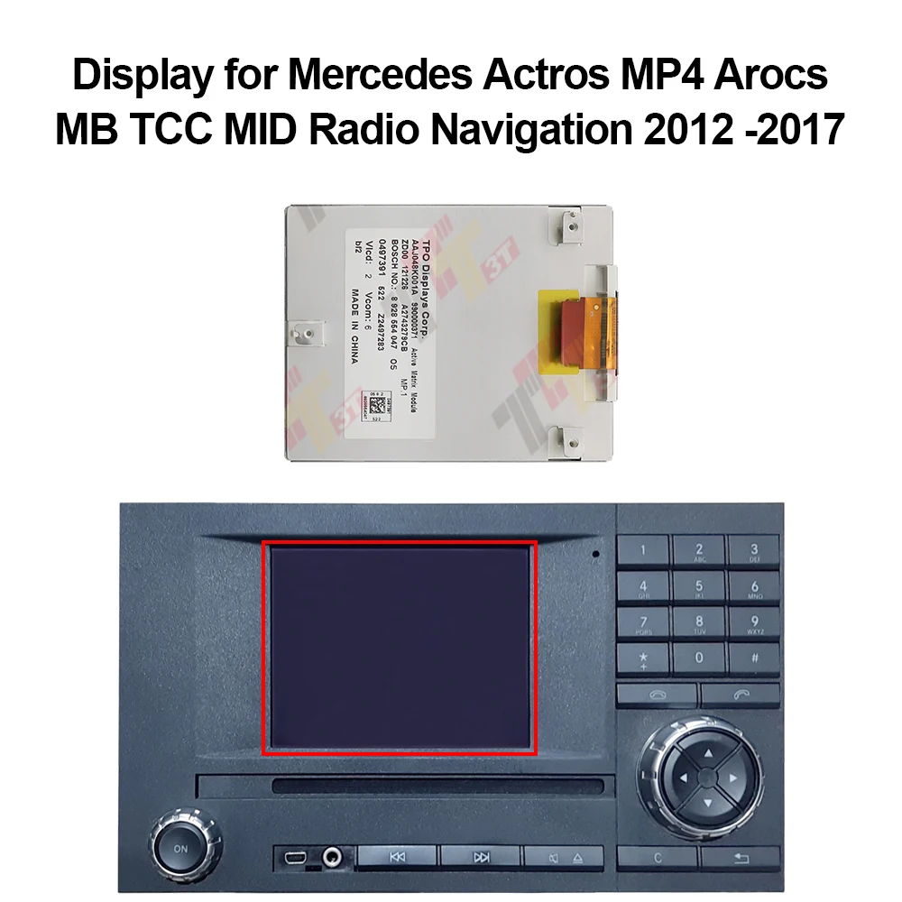 Instrumenten-LCD-Display für Mercedes Actros MP4 Arocs MB TCC MID Radio Navigation – Detail 3