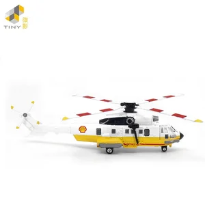 Super Puma Liga Simulationsmodellflugzeug, She-Ll-Hubschrauber, winzig 1: 144 6 Hauptverkaufshubschrauber Super Puma - №5