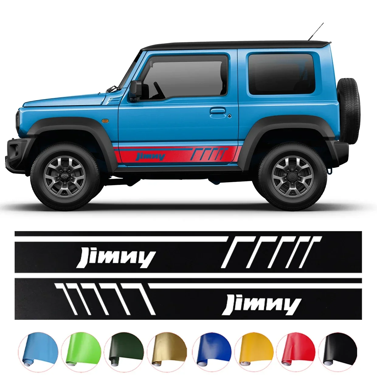 Car Door Side Sticker Auto Sport Styling Decal Vinyl Film Automobile For Suzuki Jimny Sierrra Safari JB33 JB43 JB74 JB53 JB64