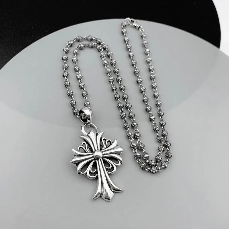 

Luo Xin Cross Pendant Men's and Women's Trendy Sweater Chain Pendant Hip Hop Trend Versatile Necklace Pendant Jewelry