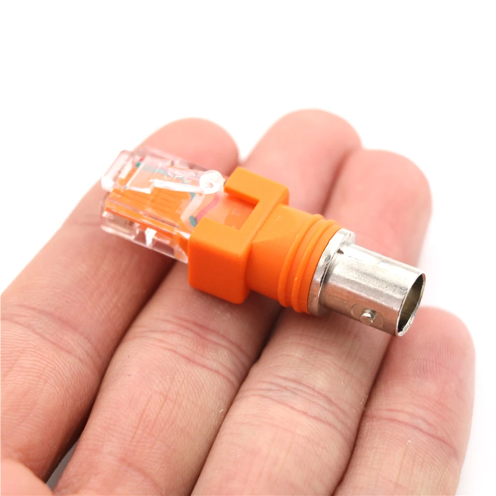 【C】BNC Female To RJ45 Male Coaxial Coupler Adapter RJ45 To RF Connector