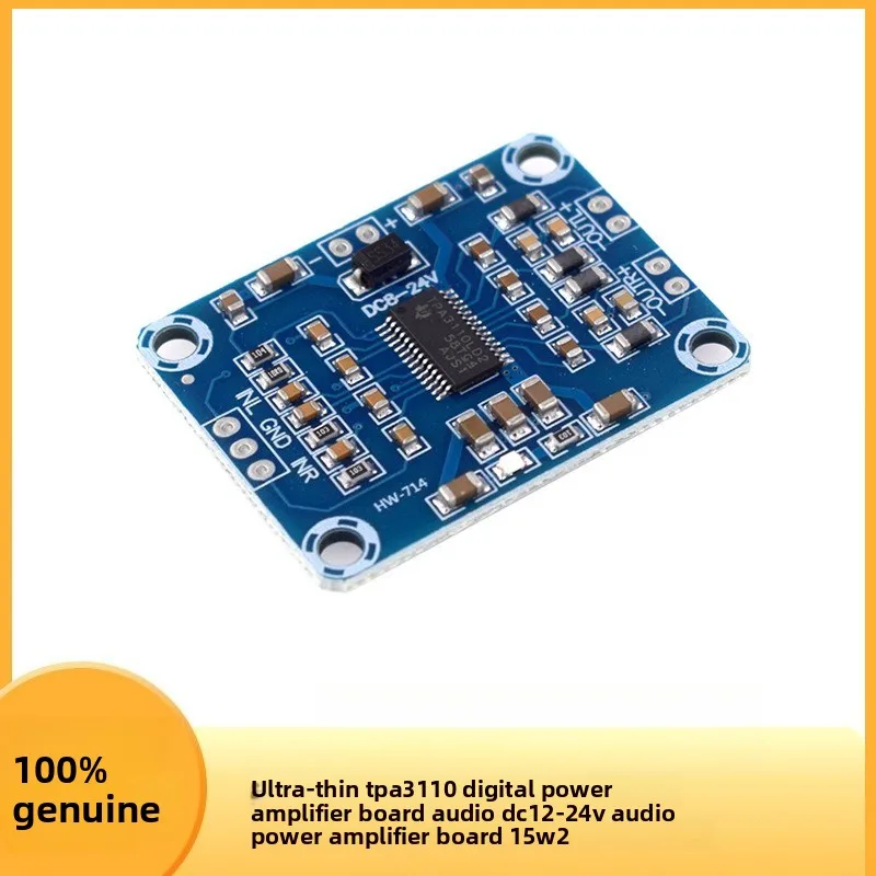 TPA3110 Digital Audio Amp Board Ultra Thin 15W2 Power Amplifier DC12 24V