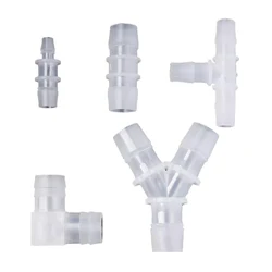 8/12/16/mm Elbow Connectors Aquarium Tank Fittings Plastic Three-way Converter Head Pipe Straight Reducer Soft Tube Adaptor