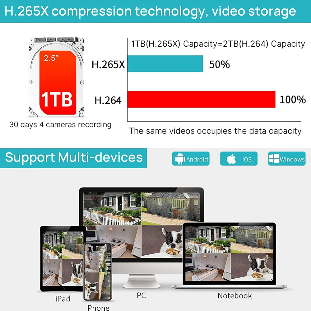 Sistema de cámaras de seguridad PTZ de 3MP, Kit NVR de 8 canales con Monitor de pantalla de 10,1 pulgadas, Plug & Play, Audio de 2 vías, conjunto de