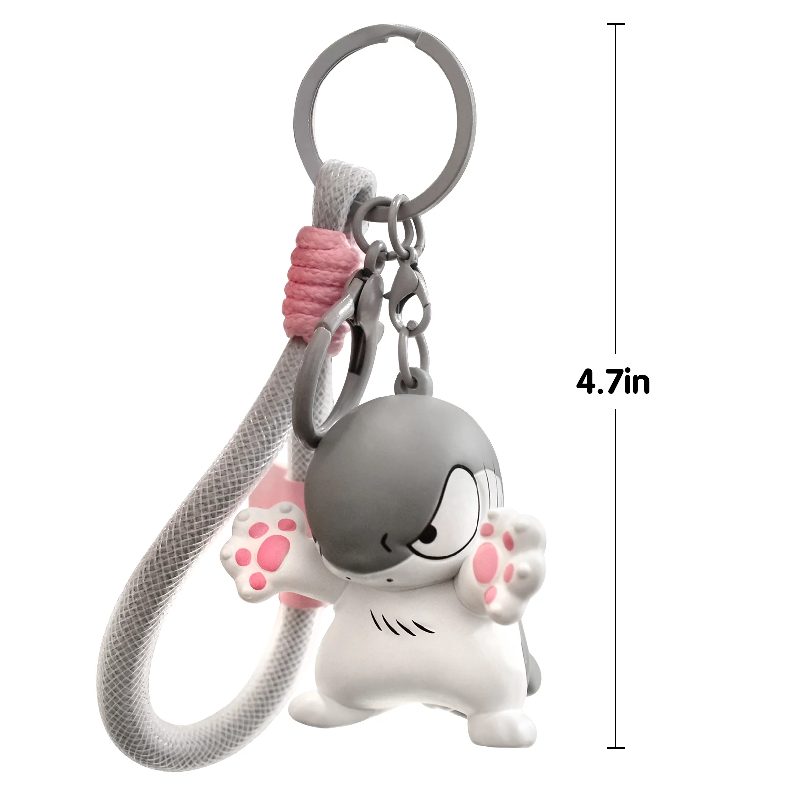 Zawieszka Sharkitty, breloczek do kluczy, kolekcjonerska mini figurka, pomysł na prezent, dekoracja do plecaka (Hmph! Adoptuj mnie, jeśli mnie kochasz)