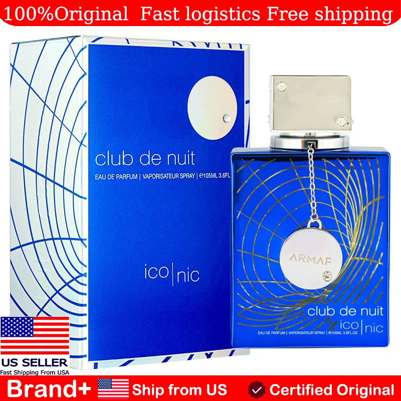 

Armaf Club De Nuit Blue Iconic for Men Eau De Parfum Spray, 3.6 Ounce Long Lasting Fragrance Cologne Portable Birthday Gift