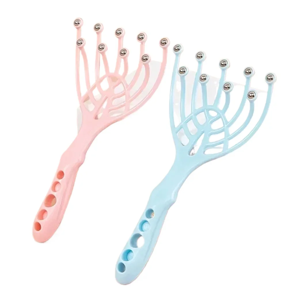 

9 Claws Head Massger Streamlined Ball Body Relaxation Scalp Massage Hand Held Hair Relax Spa Health Care Stress Relief Aid