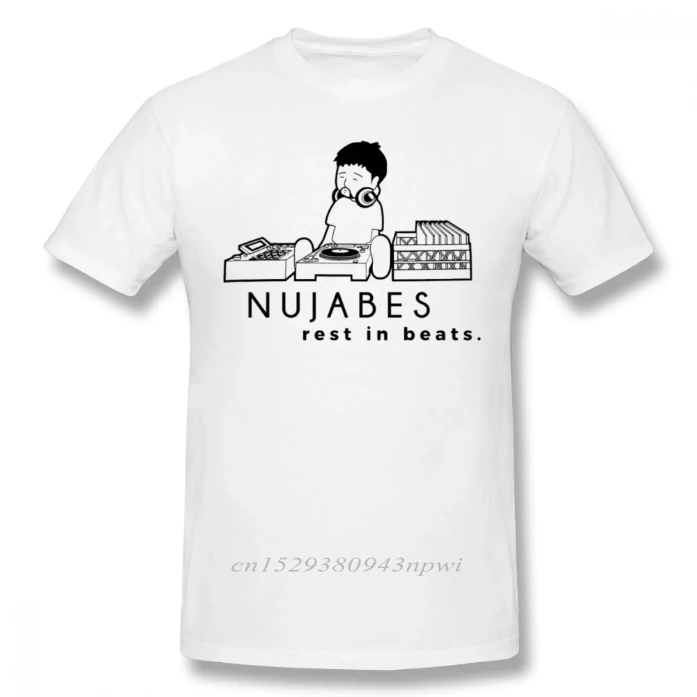 Samurai Champloo T Shirt Nujabes T-Shirt 100% Cotton Graphic Tee Shirt Plus size Fun Short Sleeve Male Basic Tshirt