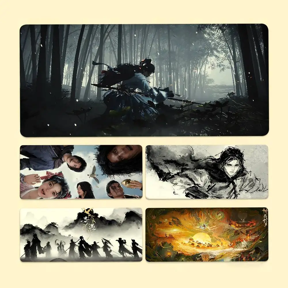 Game W-Where Winds Meet Mouse Pad Computer Mat Deskpad Laptop Keyboard Mat Office Large Landscape Mousepad