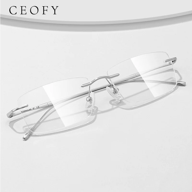

Оправа для очков Ceofy из титана высокого качества для мужчин и женщин, ультралегкая оправа для очков с диоптриями, новые мужские очки