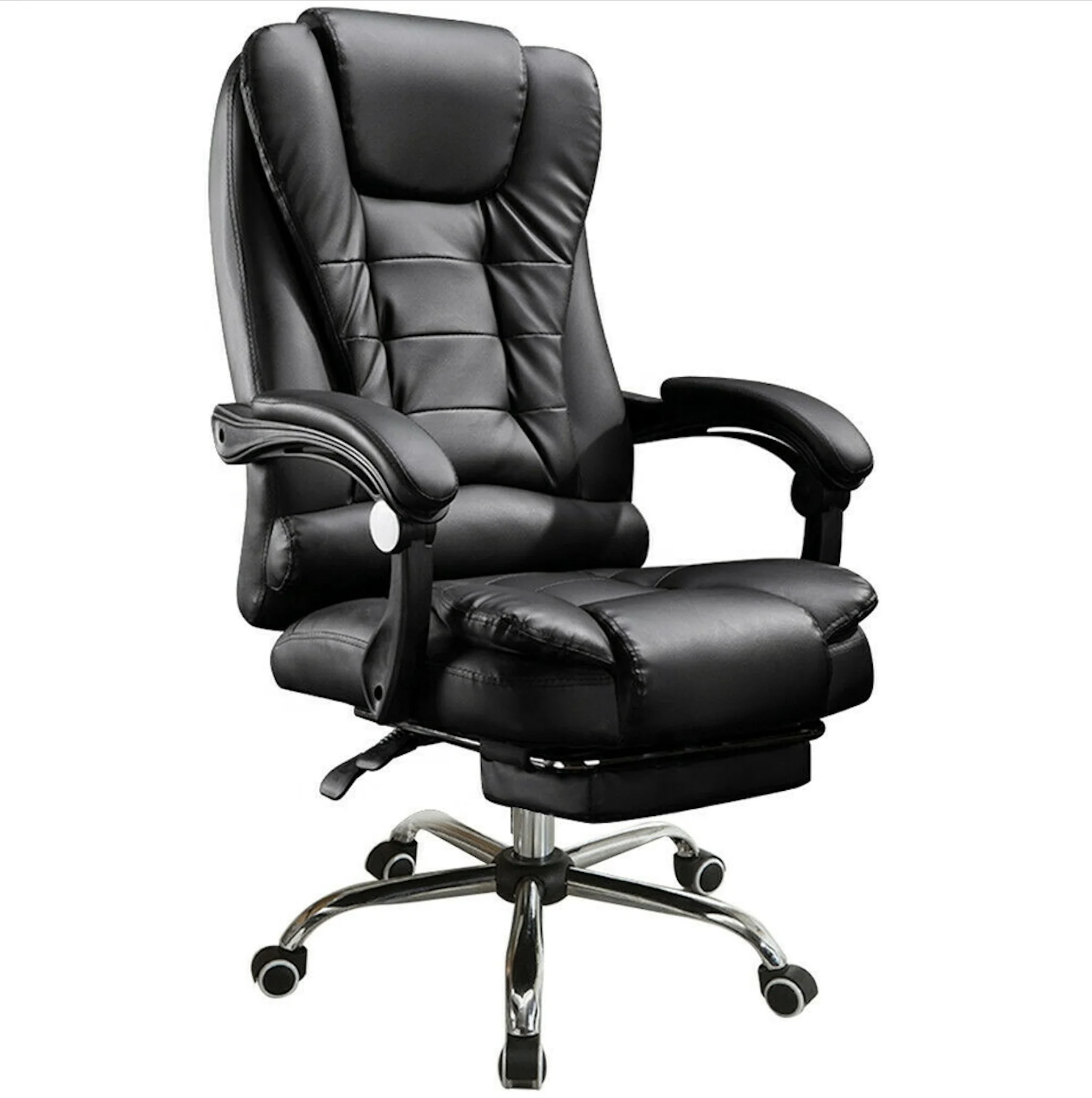 

High Quality Modern Executive Ergonomic Massage Boss Desk Executive Furniture Luxury PU Leather Office Chair with Footrest