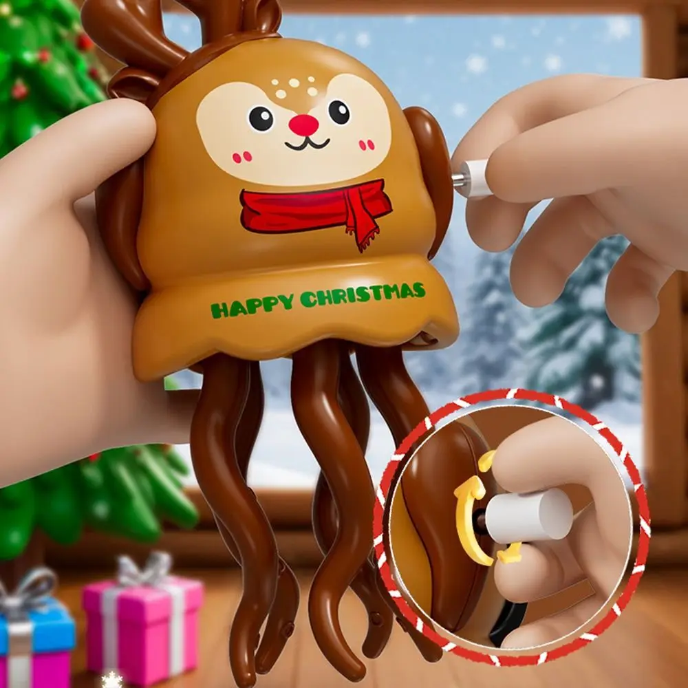 Elch Magic Dancing Octopus Spielzeug Krabbeln Tanzen Kürbis Geist Tanzen Weihnachtsmann Uhrwerk Hindernisvermeidung