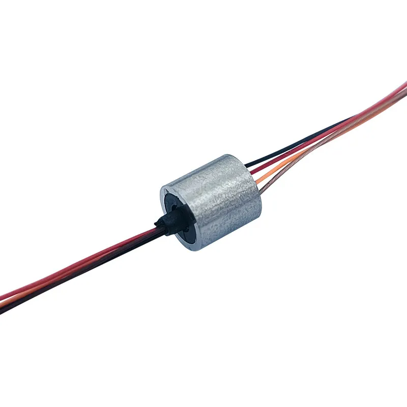 Diameter 7.9mm miniature small size electric Slip Ring 4CH 8CH 1A Rotating Conductive pan tilt Fishing Wheel visual slip ring