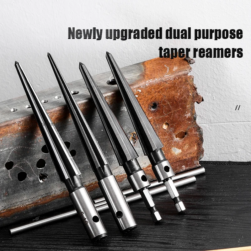 

Taper Reamer Hand Metal Reamer Deburring Enlarge Pin Hole Handheld Reamer For Wood Metal Plastic Drilling Tools 3-13mm&5/6-16mm