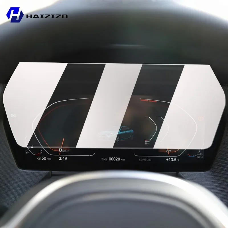 For BMW F40 F44 F45 F46 2019-2021 Car speedometer LCD screen protective film anti fingerprint tempered glass accessories anti