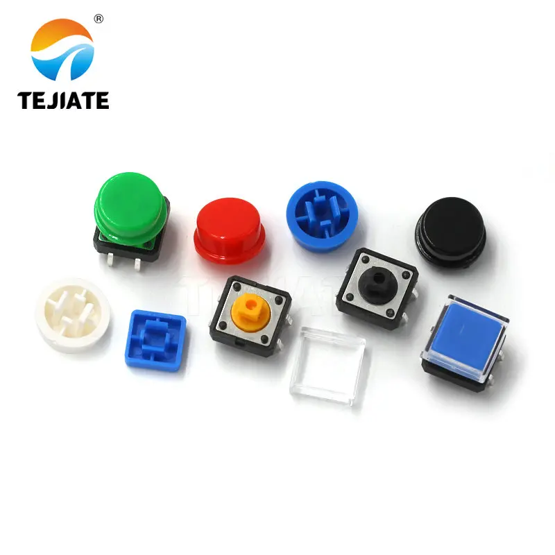 20PCS A24 button cap square/round cap micro touch switch B3F-4055 button 12 * 12 * 7.3mm