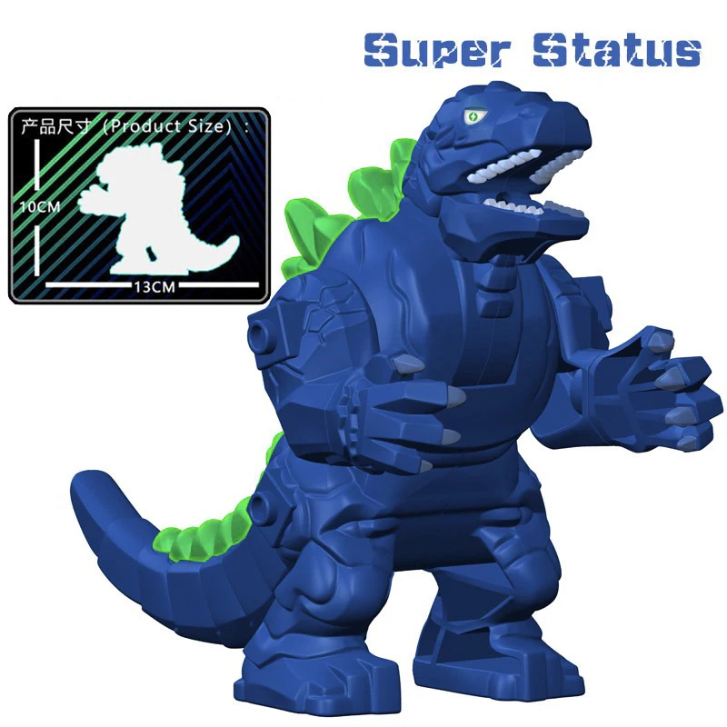 Juego de bloques de construcción de personajes de Godzilla 3D DIY, juguetes ensamblados, regalo de cumpleaños para niños y niñas, caliente