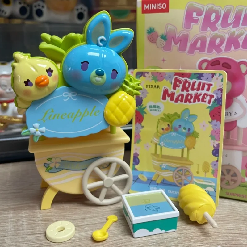 MINISO Disney Pixar série de marché aux fruits figurines d'anime Toy Story à l'envers boîte aveugle ornement de collection cadeau mystère en gros