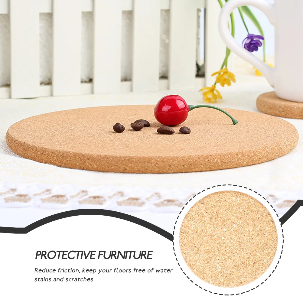 

10pcs Round Flowerpot Cork Mats 3.9 Inch Plant Saucers Non-Slip Waterproof Base Pads For Indoor Plants Gardening Accessories