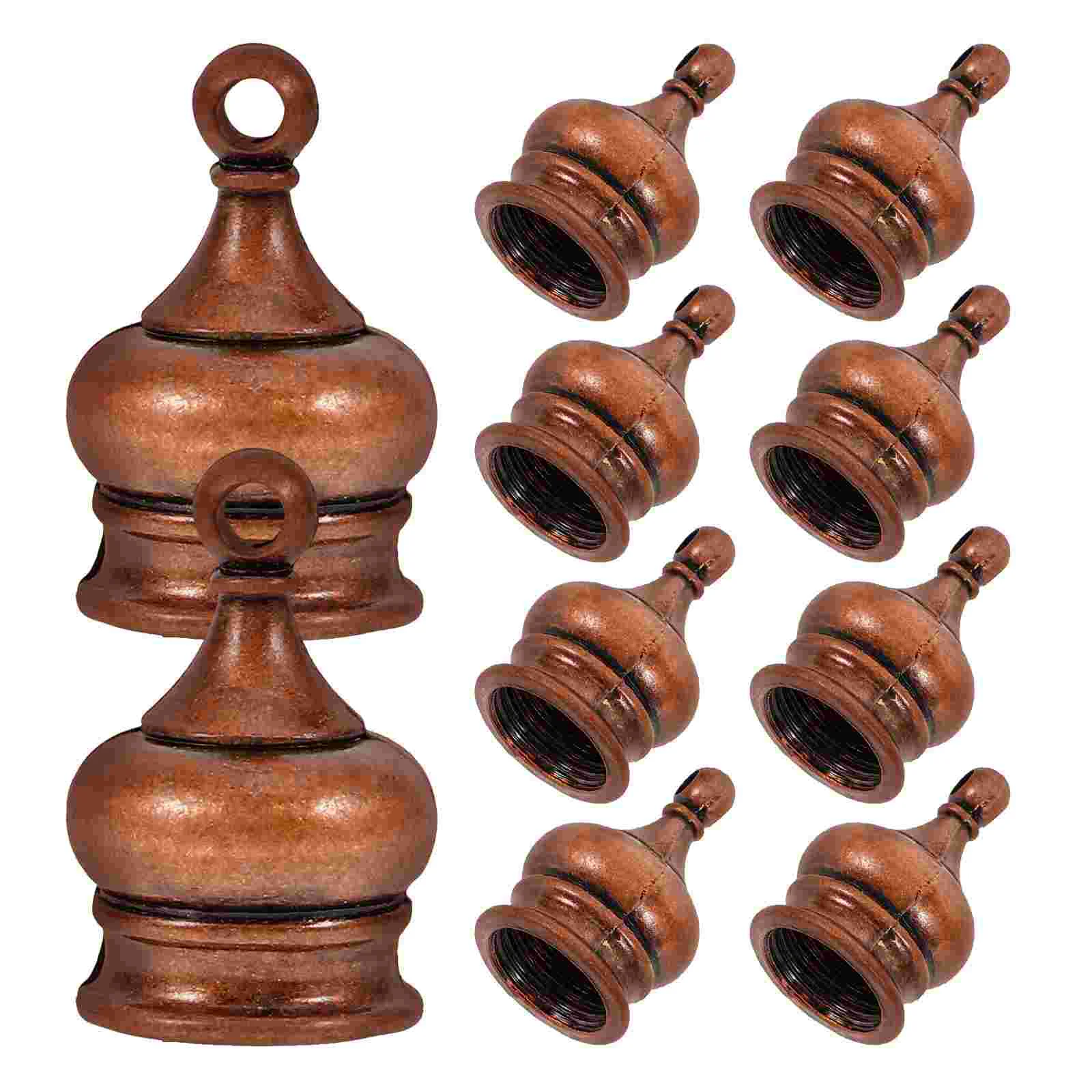 Table Lamp Parts: Set of 10 Decorative Lamp Finials for Lamps Rose Gold Lamp Cap Replacement Versatile and Stylish