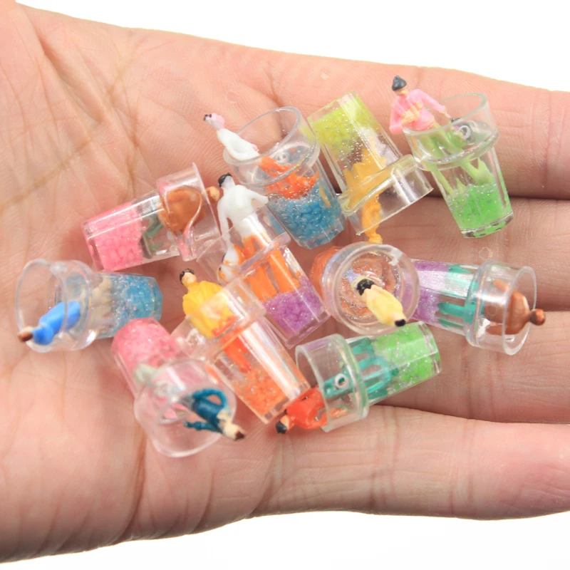 10pcs Charms humanoid soda milk tea Pendants Crafts Making Findings Handmade Jewelry DIY Earrings Necklace