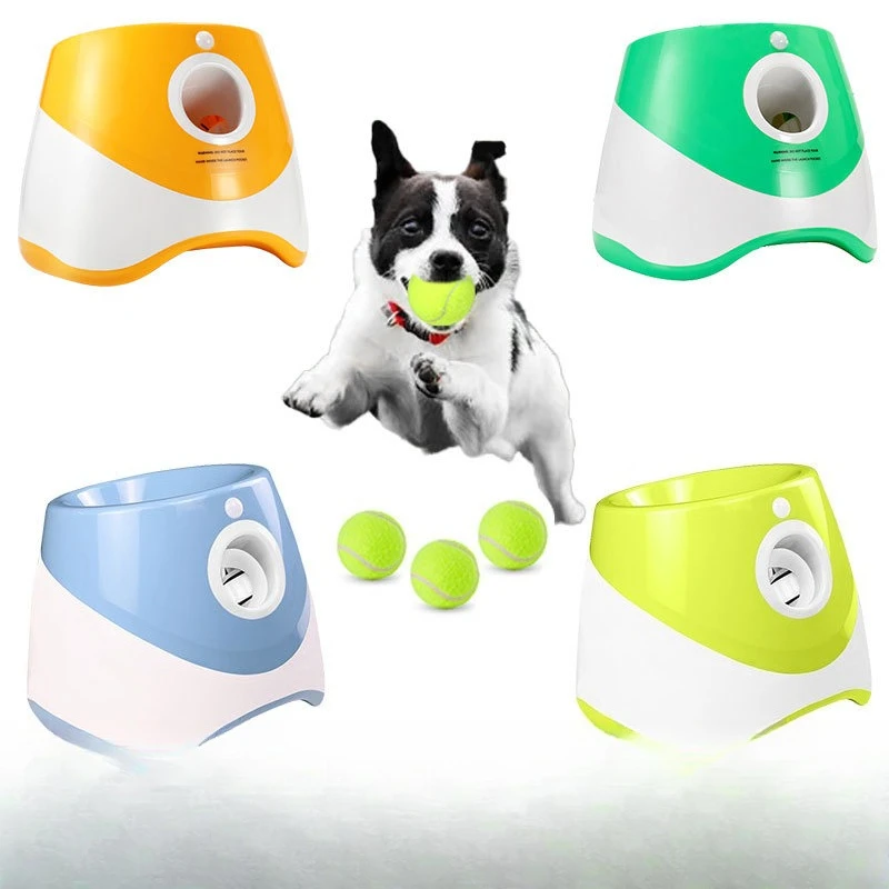 

Pet Ball Thrower Outdoor Bouncy Tennis Ball Launcher Dog Toy Automatic Tee Internet Celebrity