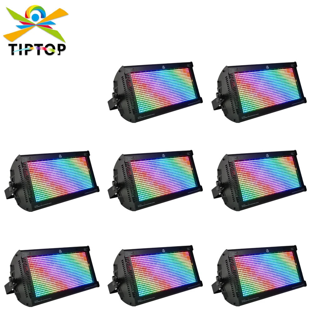 TIPTOP 112 Segment Pixel Stage DMX 1000W RGB Color Bulb Strobe Light Christmas Music Club Sound Activated Flash Stage Lighting