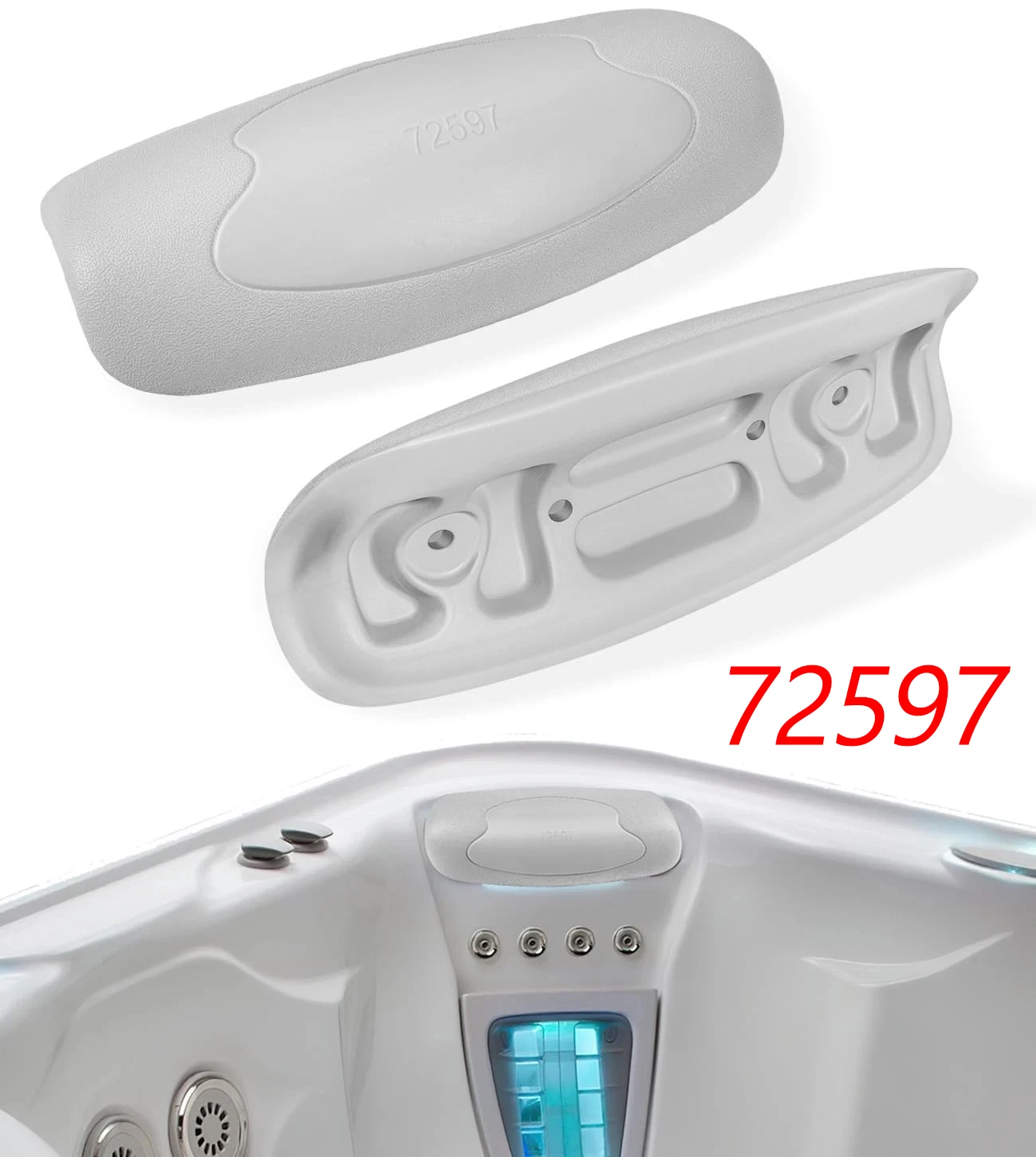 tm-1-個-72597-ホットタブヘッドレスト交換用枕-highlife-シリーズスパ-1997-2007-aria-ar-grandee-g-sovereign-i-用