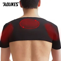 AOLIKES 1PCS Self-heating Tourmaline Shoulder Magnetic Therapy Support Brace Belt