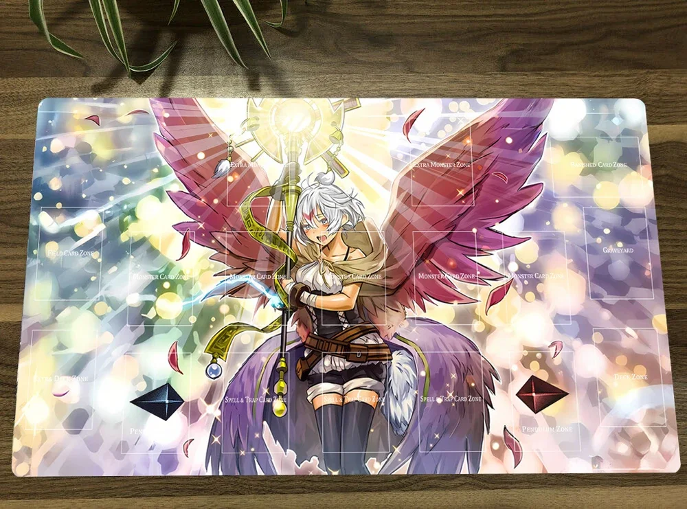 

YuGiOh Familiar-Possessed - Lyna TCG CCG Mat Trading Card Game Mat Table Playmat Desk Gaming Play Mat Mouse Pad 60x35cm Free Bag