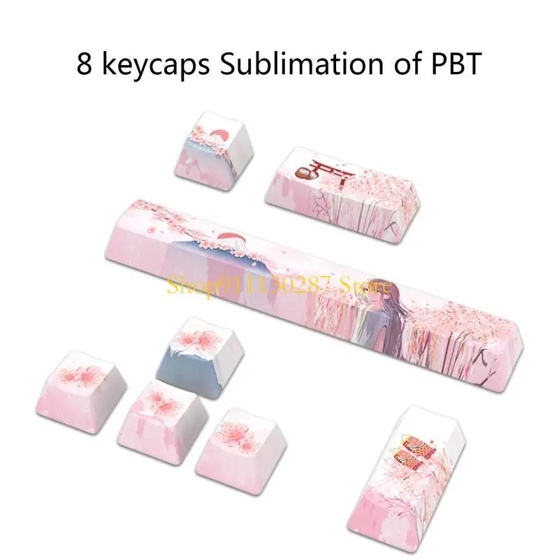 J1HC Толстые колпачки для клавиш с красителем из ПБТ, термосублимация, пространство 6,25U, вход в указания ESC