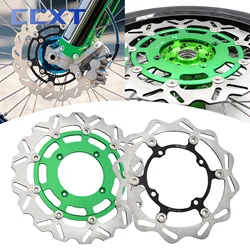 Motorcycle 320mm 270mm Front Rear Floating Brake Disc Rotor Disk For Kawasaki KX 250 125 450F 250F 2006-2021 KLX450R 2007-2021