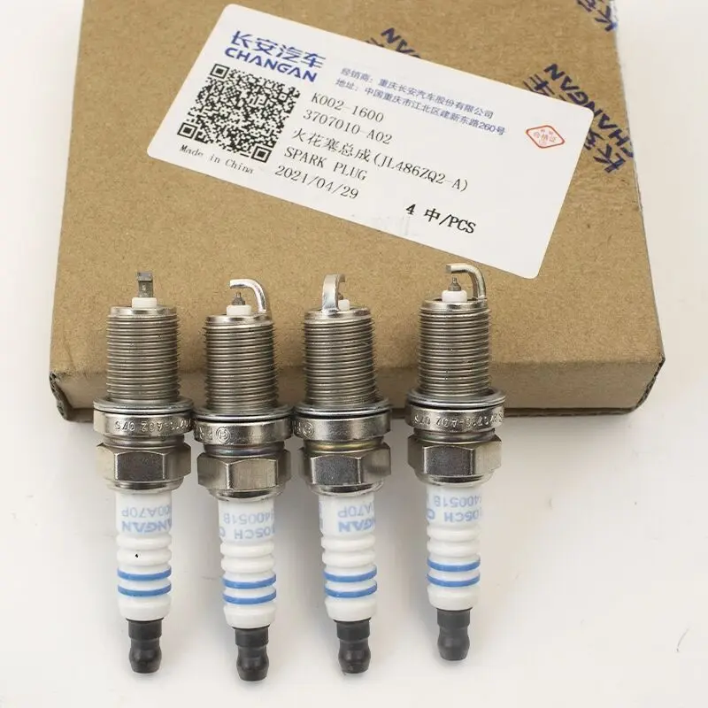 4pcs/lot) Dual Iridium Spark Plugs for Chinese CHANGAN CS75 CS95 SUV 1.8T 2.0 JL486 Engine Autocar motor part K002-1600