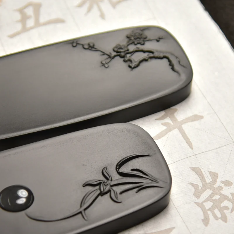 Portable Luxury She Yan Inkstone Ink Stone For Chinese Calligraphy Painting Drawing Art Supplies