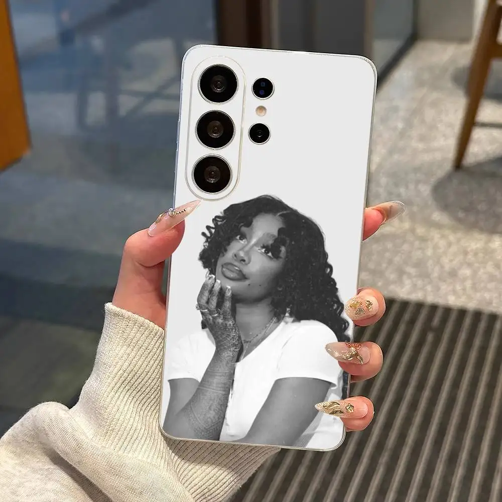 RNB Singer S-SZA SOS  Phone Case For Samsung S25,S24,S21,S22,S23,S30,Ultra,S20,Plus,Fe,Note,10,9,5G Transparent Cover