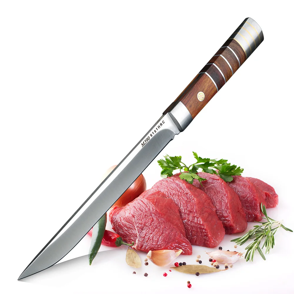 XUANTENG High Hardness Acid Branch Solid Wood Household Handle, Meat Sharp Fruit Knife, Lamb Steak Knife