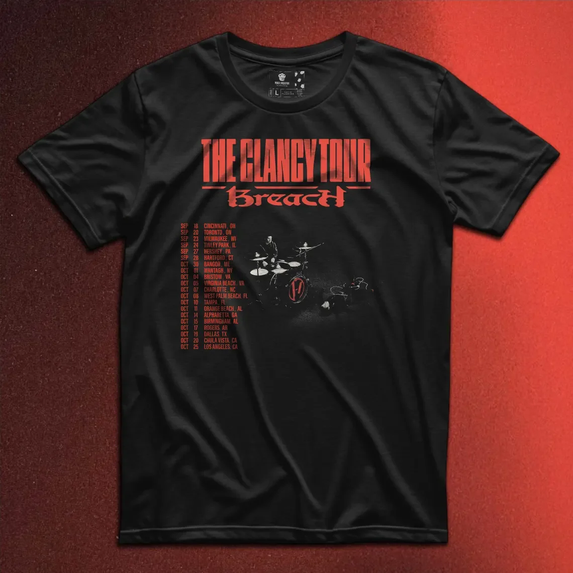 The Clancy Tour Breach T-Shirt | Twenty One Pilots 2025 Tour Inspired Tee
