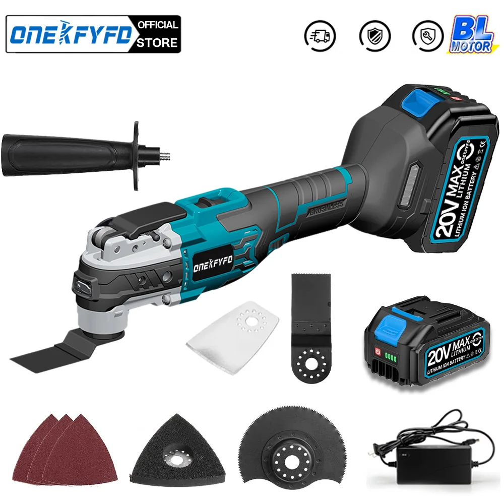 Brushless Electric Oscillating Variable Speed Trimmer Saw Renovator Power Machine Multi-function Tool For Makita 18V Battery