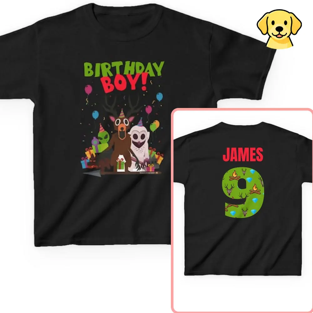 99 noites na floresta inspirado veado coruja alienígena camiseta crianças aniversário menino camiseta presente para meninos festa usar camisetas fofas para crianças camisa