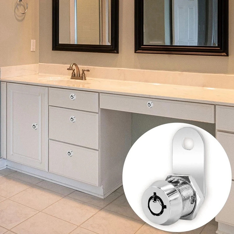 서랍 및 캐비닛 잠금 장치, 기계식 문짝 잠금, 관형 캠 잠금, 아연 합금 보관 문짝, 보안 파일 서랍 캐비닛