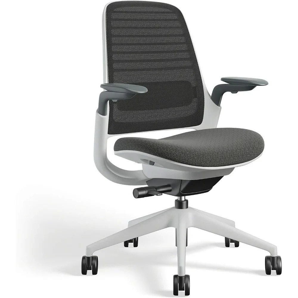 

Офисное кресло Steelcase Series 1. Эргономичное рабочее кресло с колесами для ковров. Помощь поддерживают продуктивность. Весовая активация.