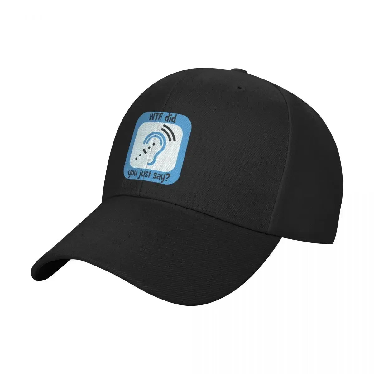 Hard of HearingDeaf lip reader (blue) Baseball Cap Golf Hat Man Hat Luxury Brand Baseball Men Women's