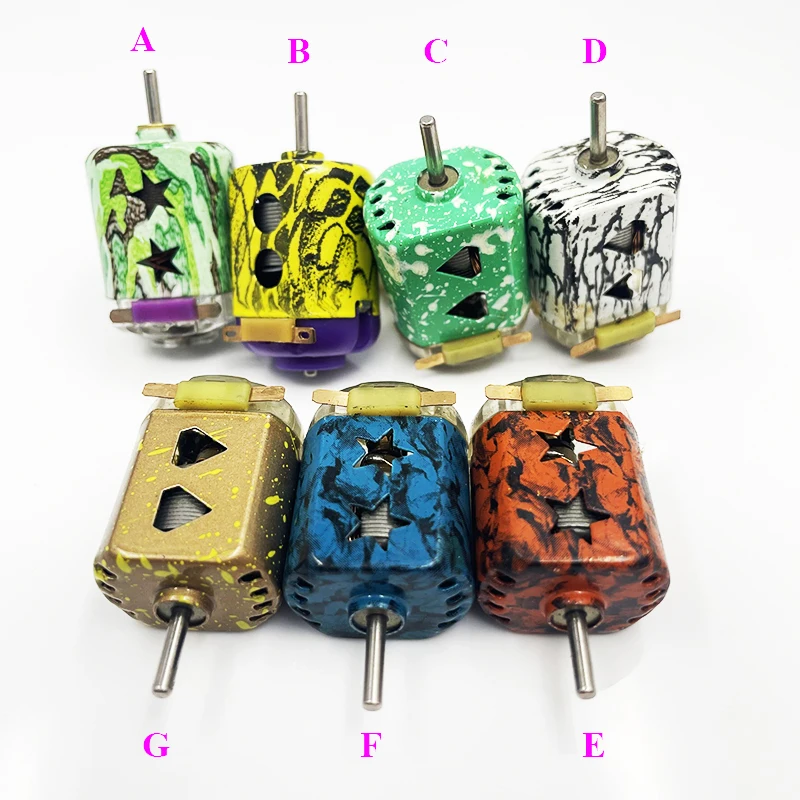 130 Mini DC Motor 3V 3.7V Ultra-high Speed 3V 75000RPM Engine Strong Magnetism with Cooling Hole DIY RC Toy 4WD Slot Racing Car
